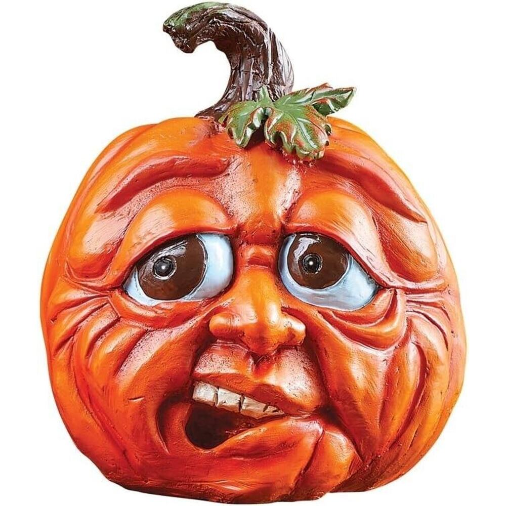 NEW! Collections Etc Expressive Pumpkins Halloween Table Top Décor Medium 8.5"H